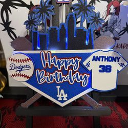 Dodgers Cake Topper