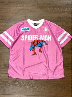 Pink Marvel Spiderman Jersey T-shirt Sz M