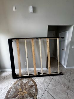 Black Leather Bed Frame
