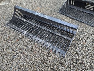 78" Skid Steer or Tractor Rock Bucket
