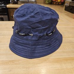 Navy Blue Sport Bucket Hat