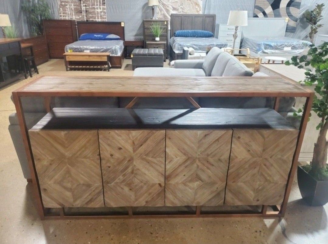 Beautiful Solid Wood TV Entertainment Center Or A Bar For The Basement