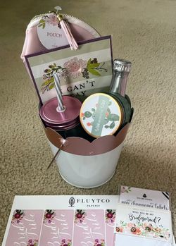 WEDDING: Bridal Party/bachelorette Items And Bridesmaid Gift Baskets