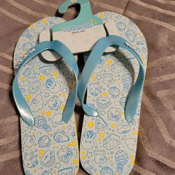 Squishable Blue And Yellow Sandals Size Medium 7/8