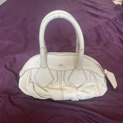 Lancel Paris Beige Leather Tote