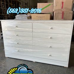 White Eight Drawer Dresser Compressed New Chest Comoda 