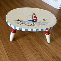 Sailboat Stepping Stool Wood