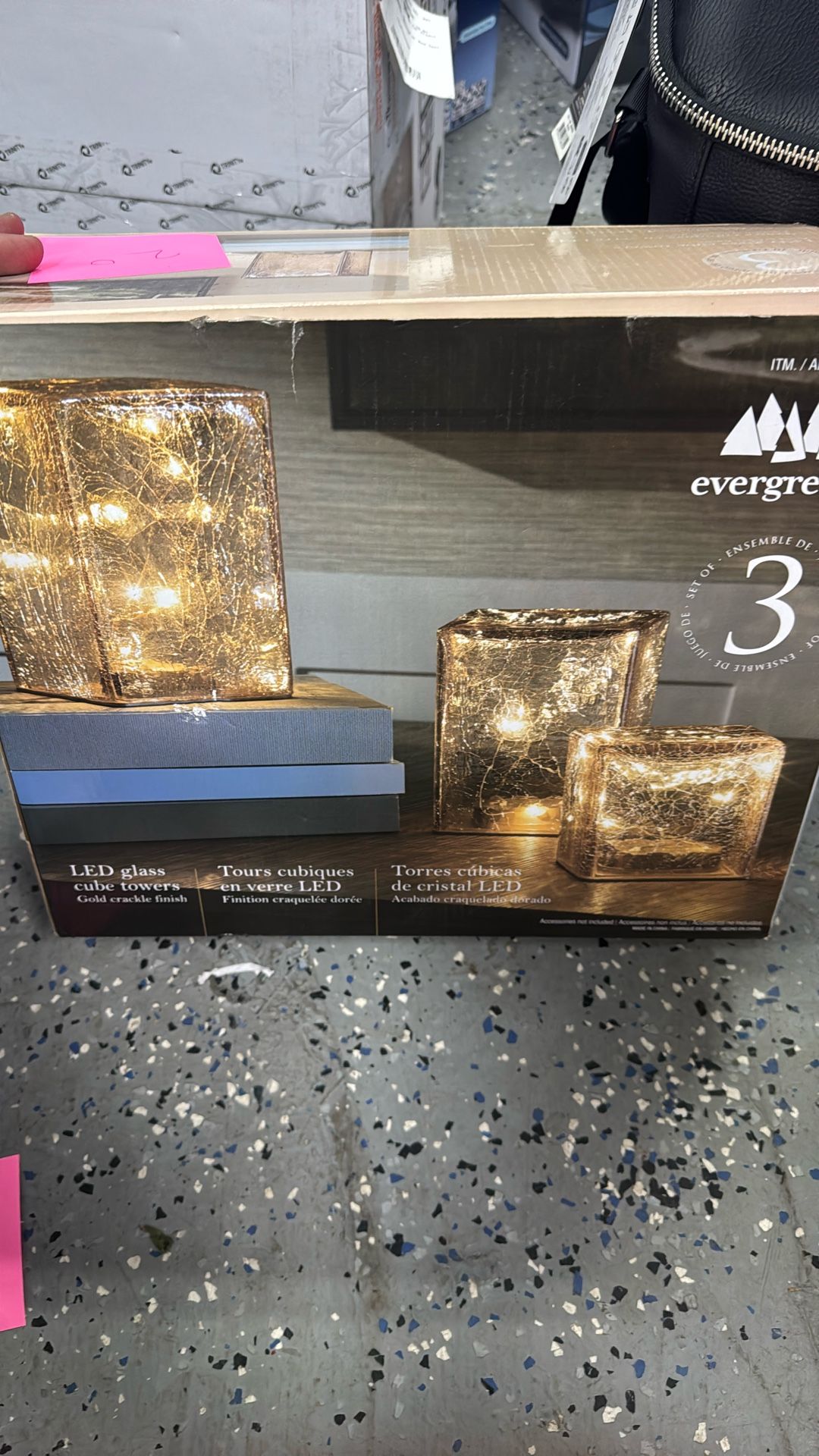 Led Glass Cube Towers