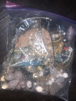 Big bag of costume jewelry!