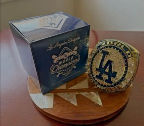 Dodgers 2024 World Series Champion Jumbo Ring Paperweight Member's
