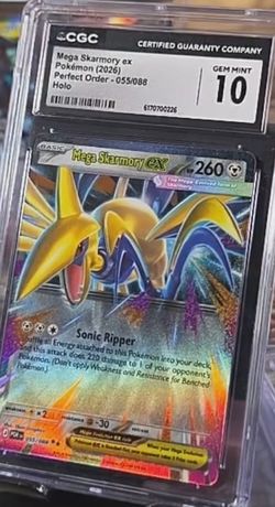 Mega Skarmory ex 055/088 Perfect Order CGC Gem Mint 10 Pokemon