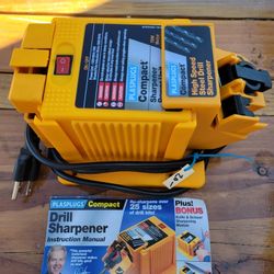 Plasplugs Compact High Apeed Ateel Drill Sharpener. 