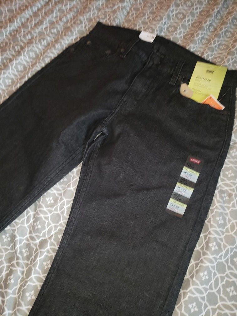 Levis 502 Taper 30 X32 Black Jeans Levis Flex