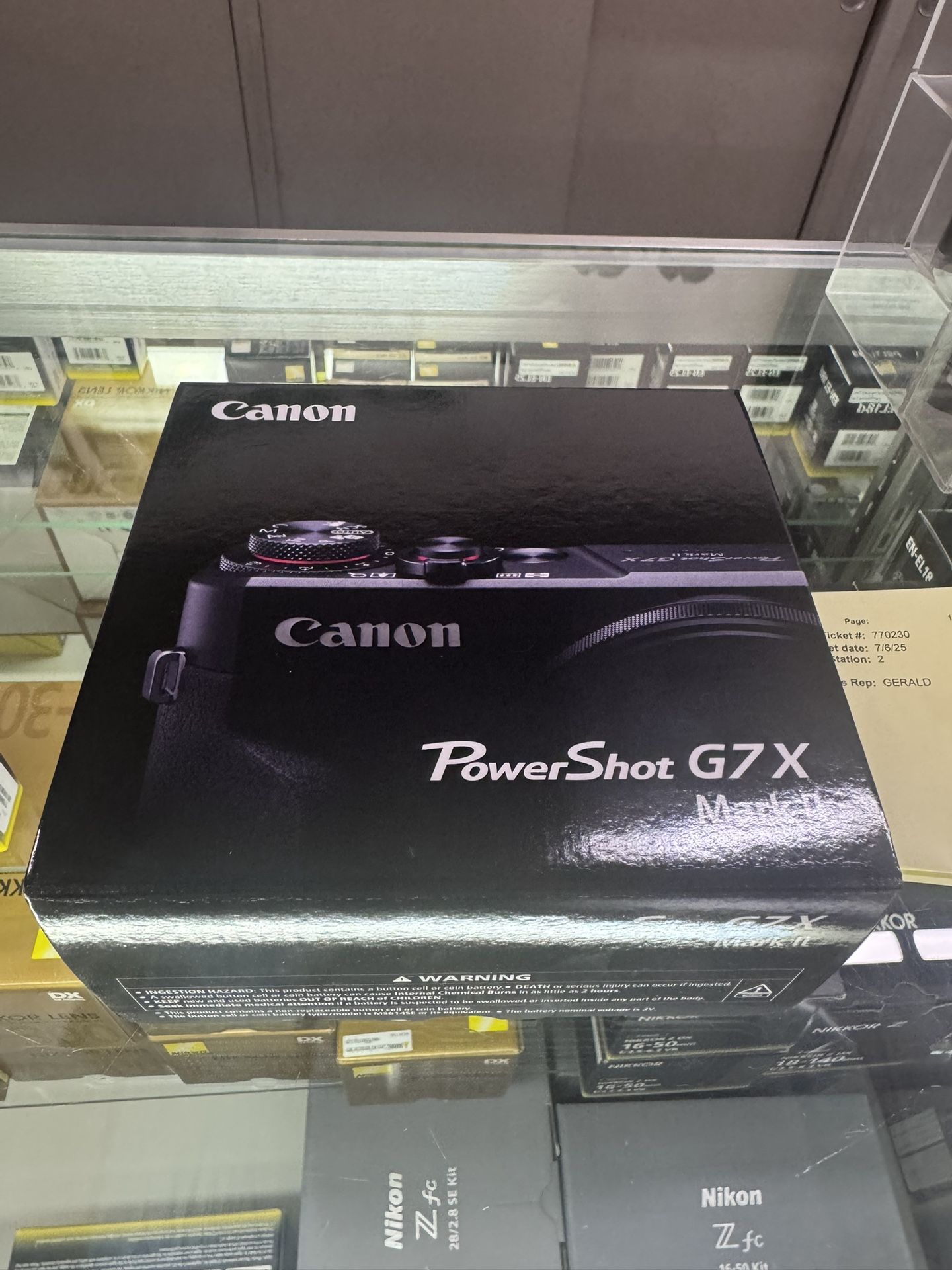 Canon Powershot G7X Mark II