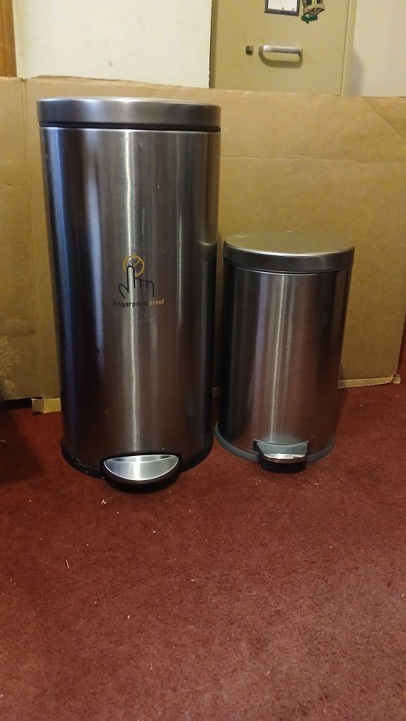 Trash Cans Round Stainless