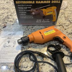 Chicago Electric 1/2” Variable Speed Reversible Hammer Drill – Complete w/ Box