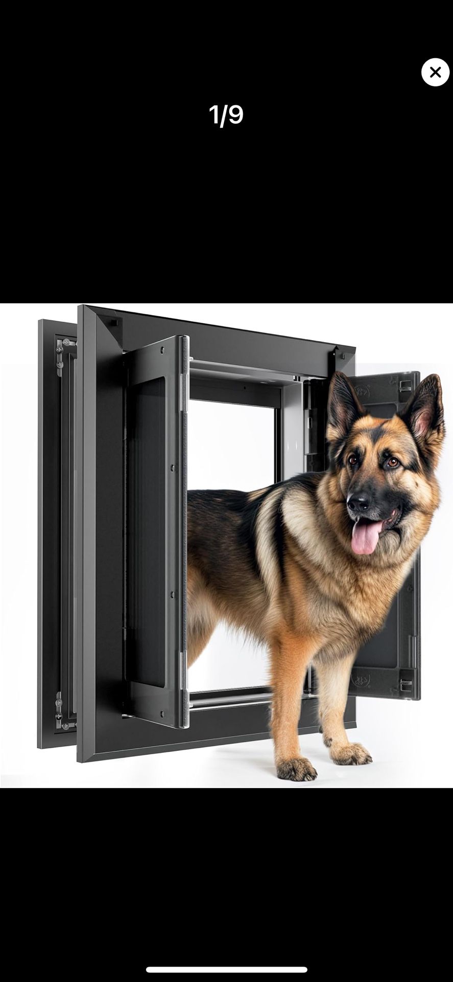 Aluminum Energy Efficient French Large Dog Door