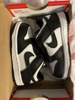 Nike baby dunks “panda” & “hyper cobalt” Size 6c