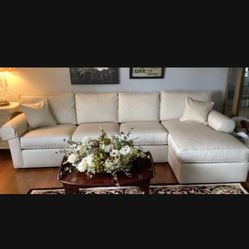 Ethan Allen Chaise Sofa