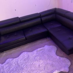 Black Contemporary Sectional Sofa