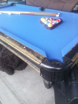 Solid Wood. Pool table