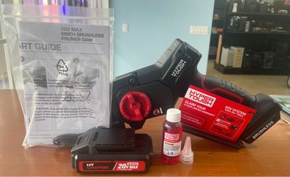 Hyper Tough 20-Volt 6-Inch Brushless Cordless Pruner Saw