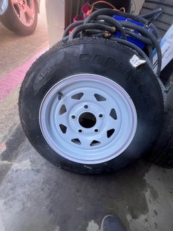 🔥2 BRAND NEW Carlisle 5.30-12 Trailer Tires & Wheels - 5 Lug, Brand New, $120 {OBO}