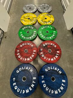 New Olympic Bumper  Plates Weights  Add Olympic Bar Olympic Barbell