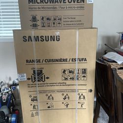 Brand New Samsung Range And Microwave
