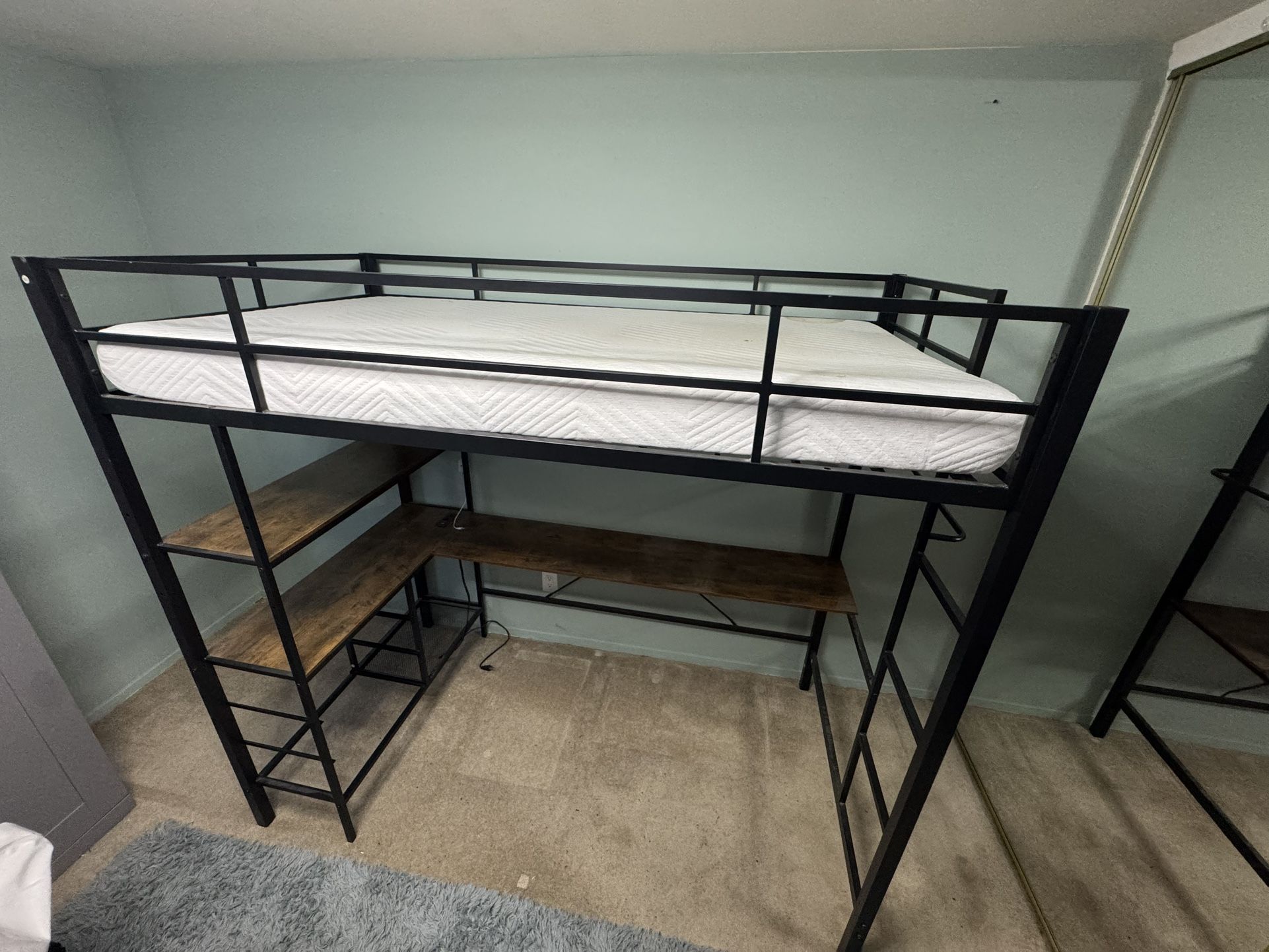 Twin Loft Bed With Desk Under