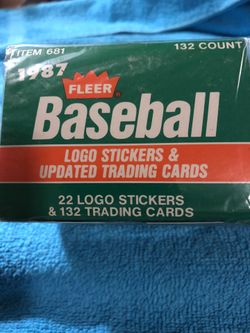 Baseball Cards: 1987 Fleer Updated Factory Set