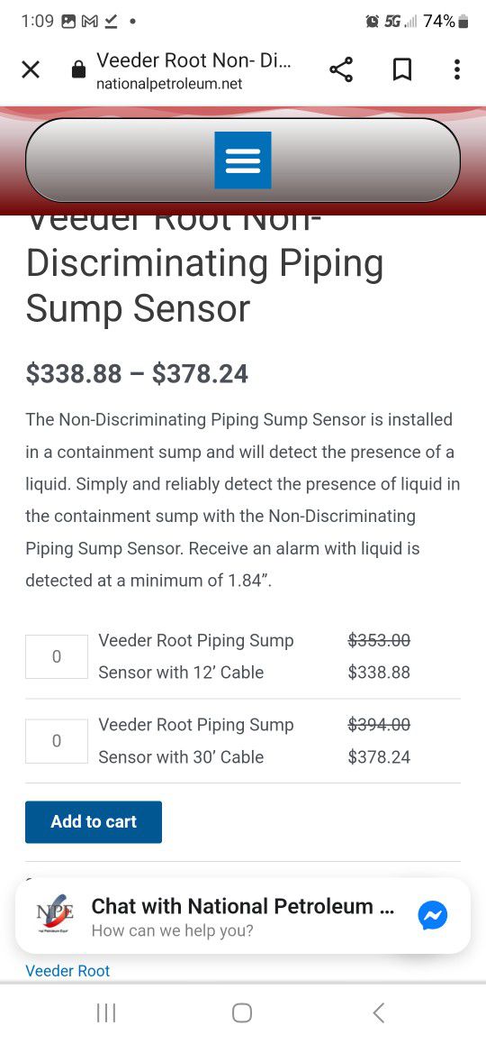 Sump Sensor