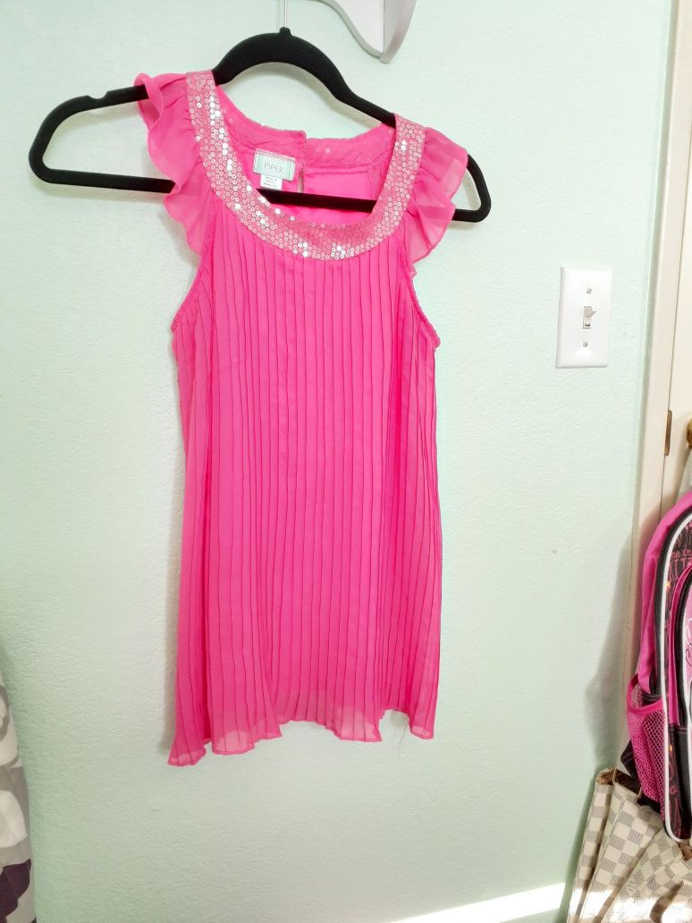 Hot pink dress size 7/8