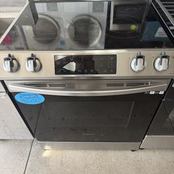 🔥🔥 SAMSUNG ELECTRIC RANGE – STAINLESS STEEL + GLASS TOP! 🔥🔥