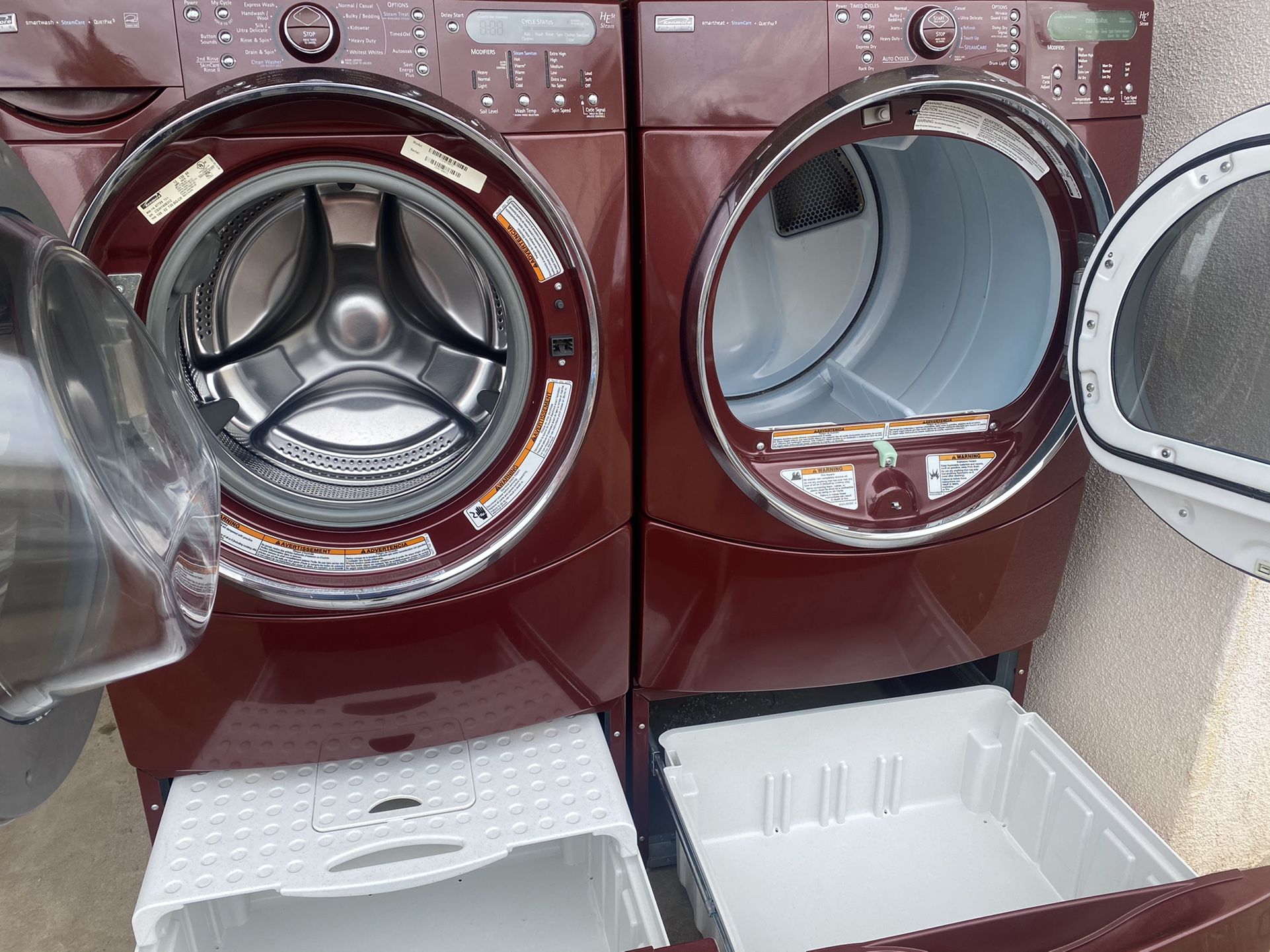 Kenmore elite red 2024 washer and dryer