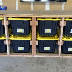 Storage Bin Work Bench