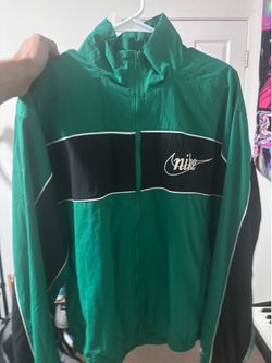 Nike jacket green medium