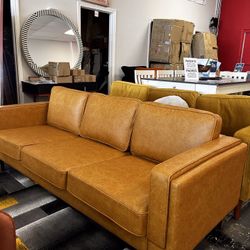 Albany Park Leather Gel Sofa 