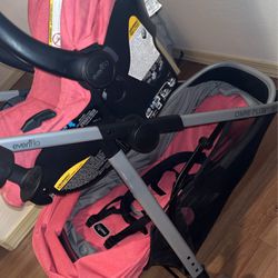 Used Evenflo Car Seat And Stroller Combo