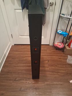Tall Black Tower Speaker