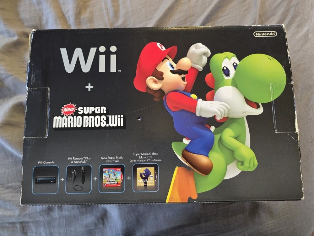 Nintendo Wii Bundle With New Super Mario Bros