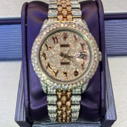 Diamond Rolex Datejust w/ Arabian Numeral Dial 