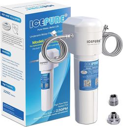 ICEPURE Under Sink Water Filter System, 3 Years or 22000 Gallons Ultra High Life