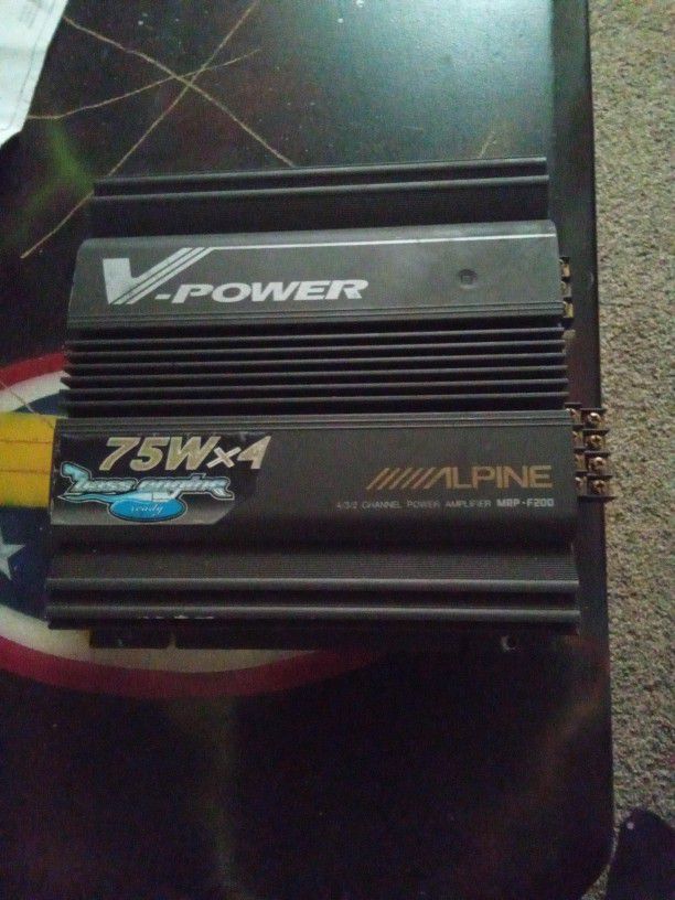 Alpine V-power 75X4 channel Amp