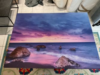 Wall Art Beach Sunset canvas print