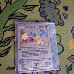Gold metal charzaird card