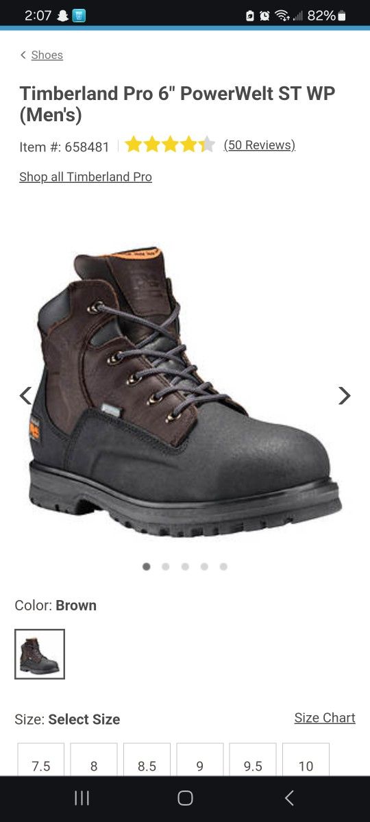 NEW Timberlands POWERWELT 6