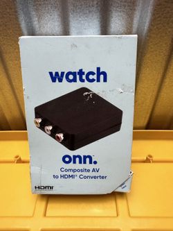 onn. Composite AV to HDMI Converter RCA to HDMI 1080p Adapter