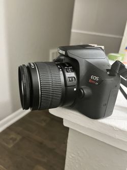 Canon EOS Rebel T7 DSLR 24.1MP Wi-Fi Camera 18-55mm Lens 3x Zoom Black
