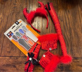 Halloween Devil costume with makeup kit